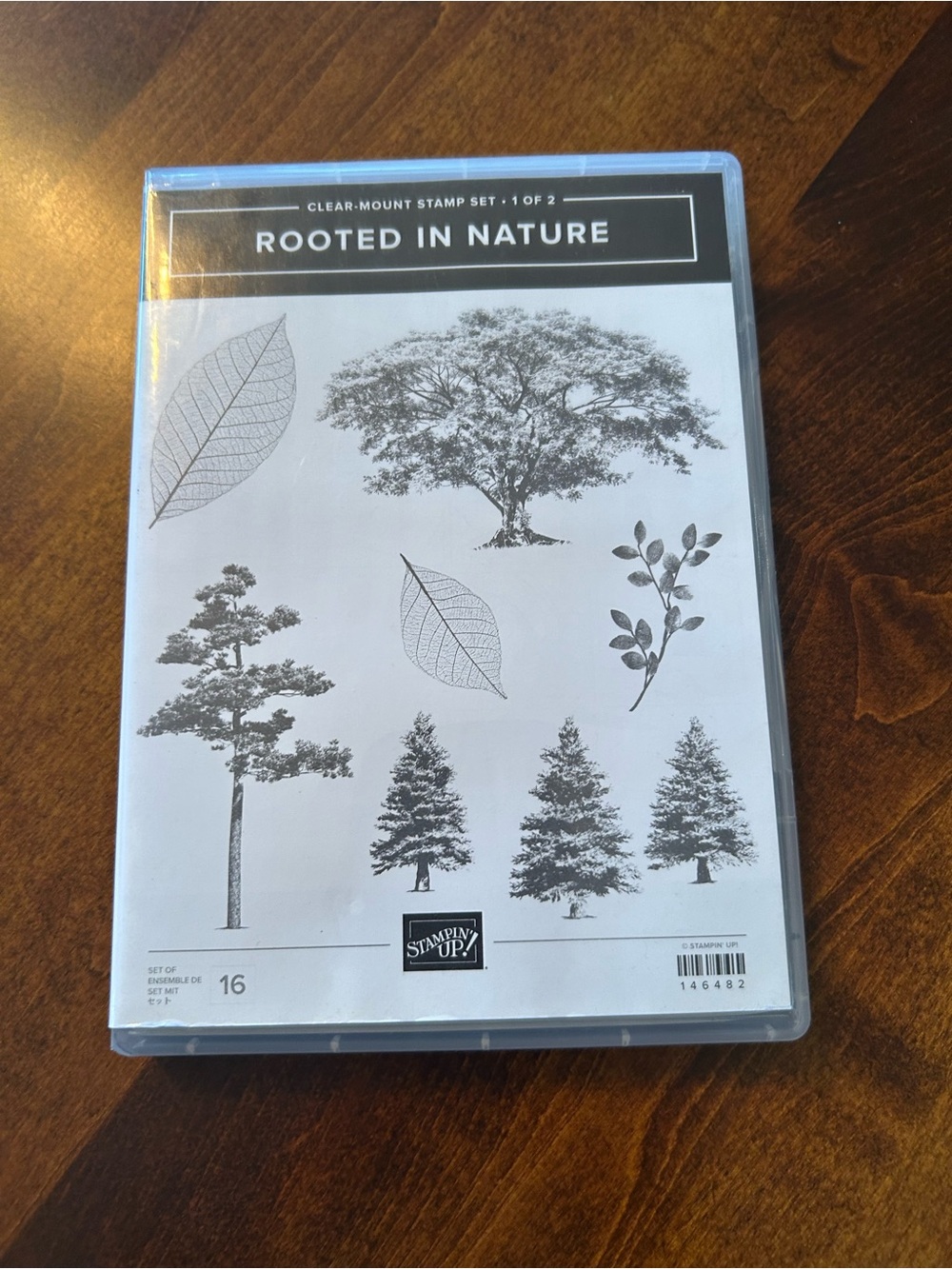 Stampin’ Up! Rooted in Nature Clear Mount 16 Pc Stamp Set Retired Trees